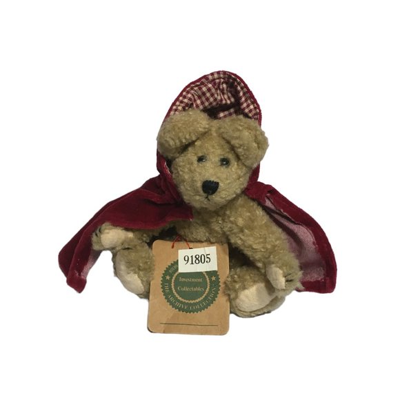 Boyds Bears Plush Little Red Riding Hood Teddy Bear Jointed Stuffed Animal 6in. - Picture 9 of 9